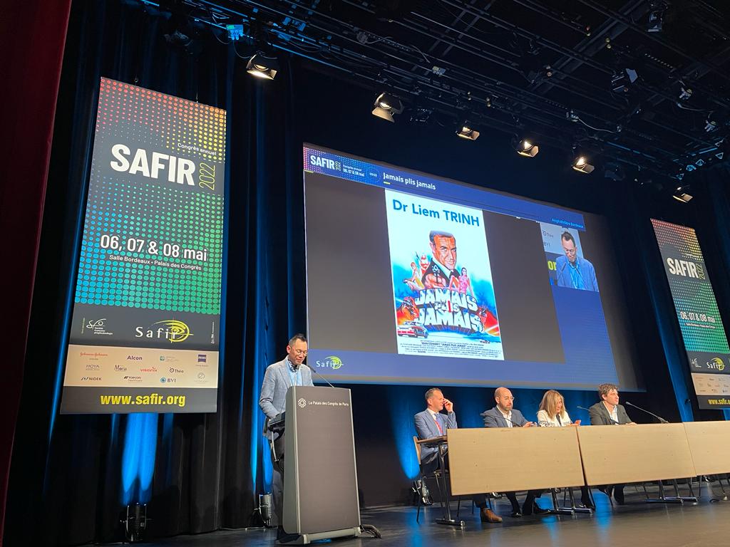 Congrès SAFIR Dr TRINH chirurgie SMILE réfractive Paris
