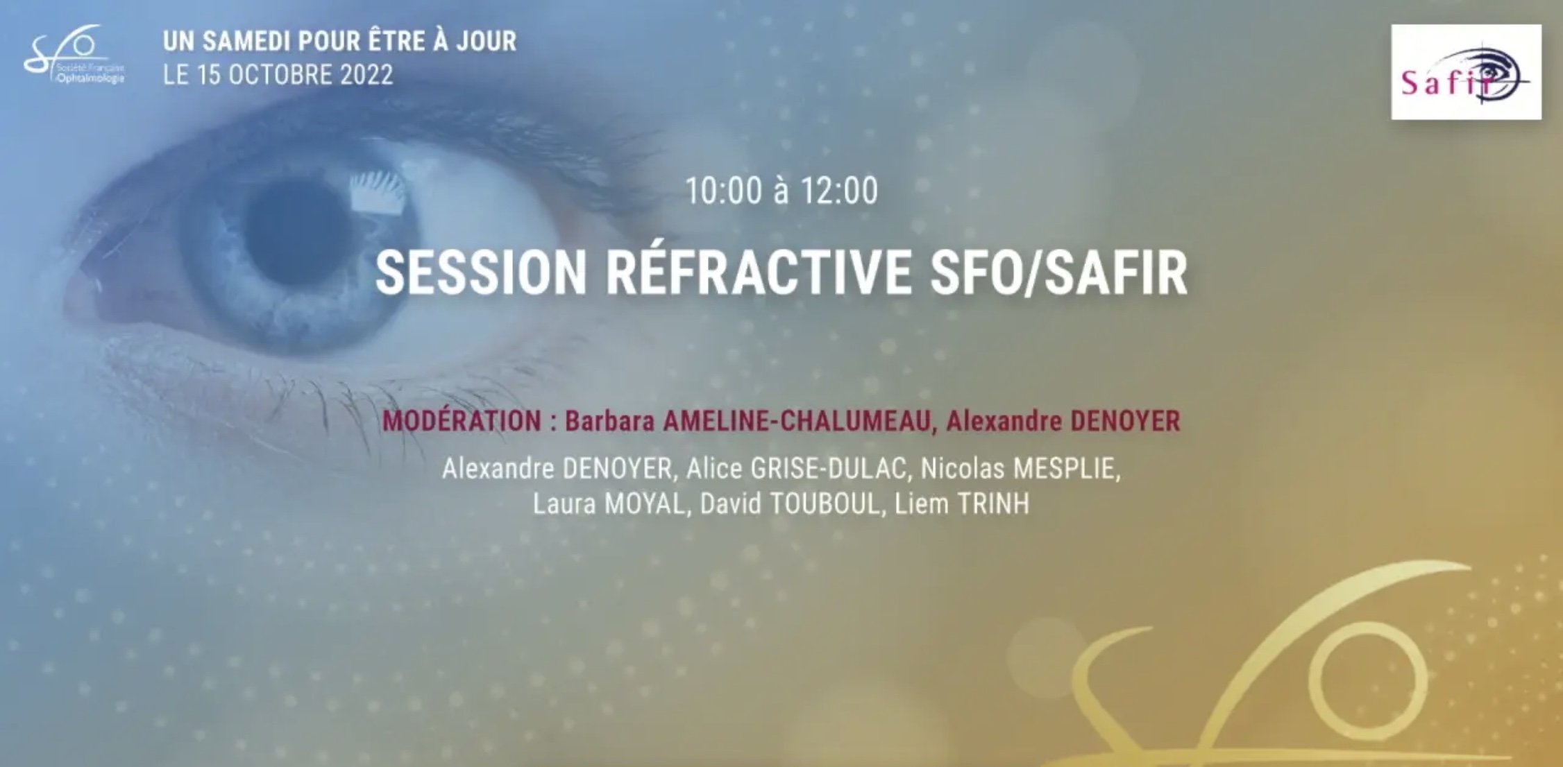 Programme e-SFO Réfractive Paris