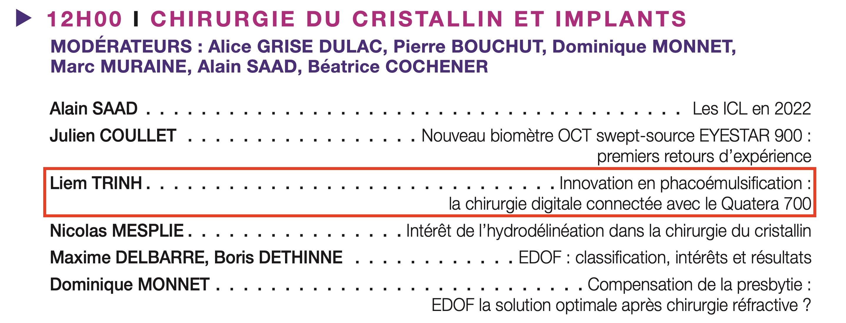 Chirurgie de cataracte Paris