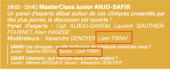 MasterClass Junior SAFIR ANJO