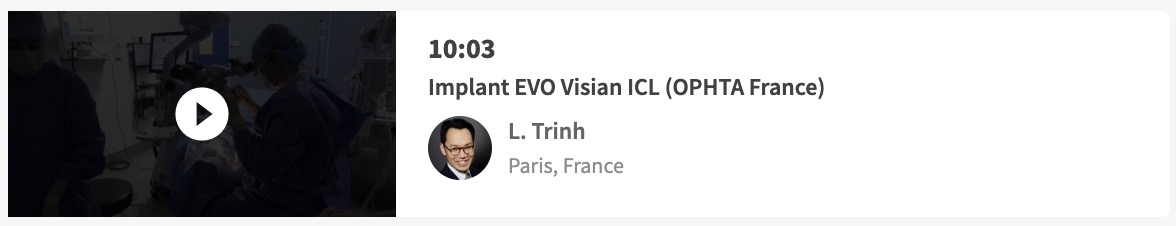 Implant phaque ICL IPCL Paris