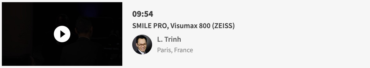 Chirurgie SMILE Paris Dr Trinh