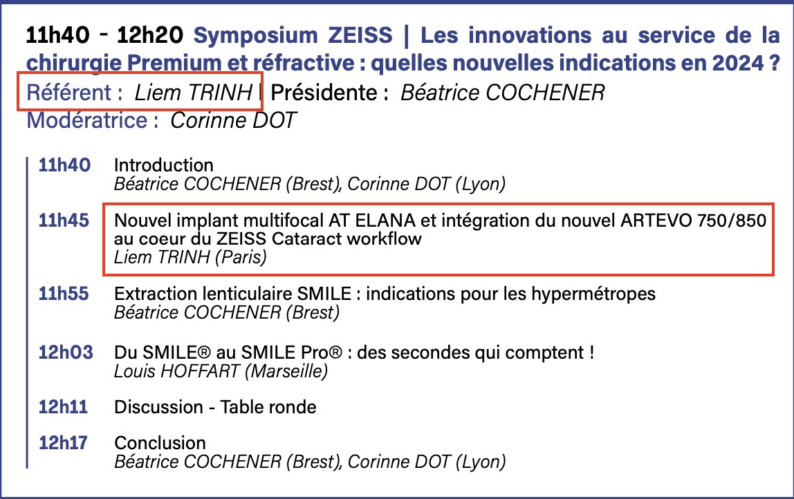 AT ELANA Zeiss multifocal trifocal IOL