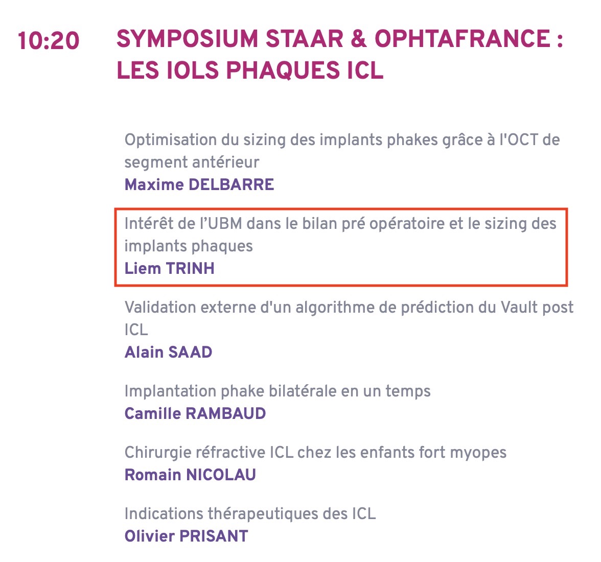 Implant phaque Paris ICL