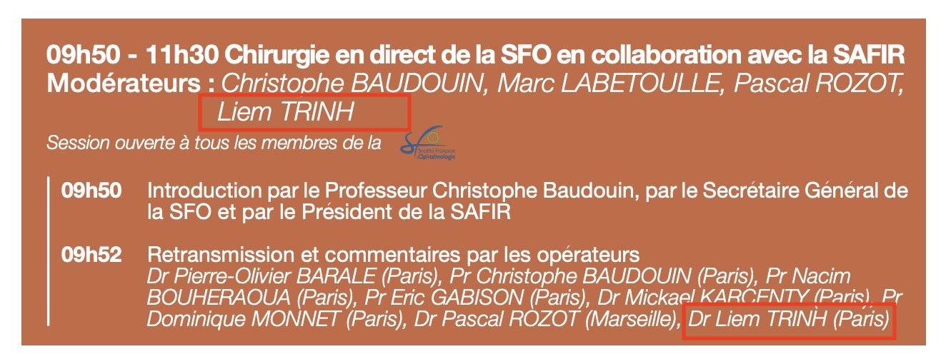 Chirurgie en direct SFO