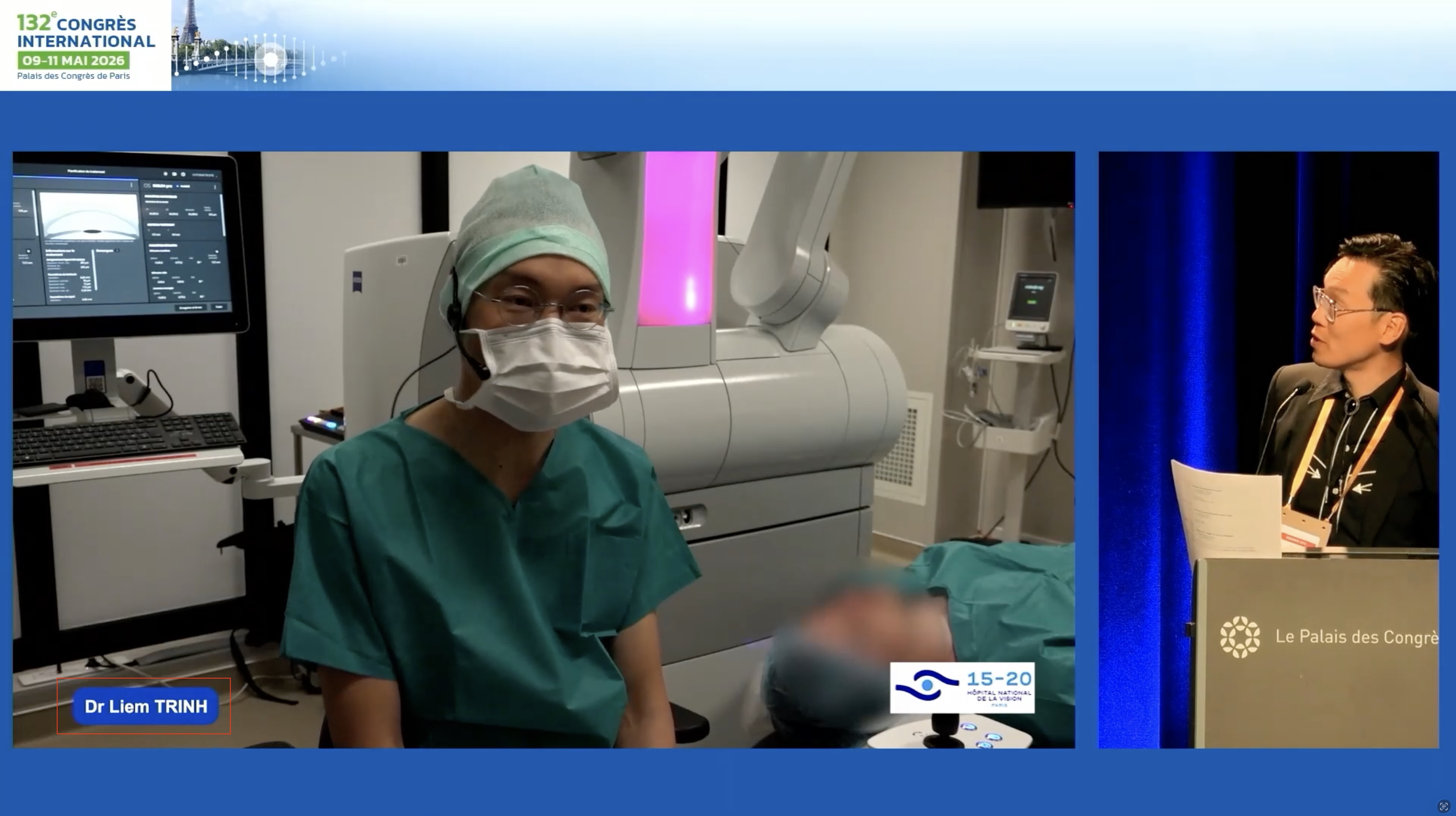 Chirurgie en direct SMILE KLEX hypermétropique